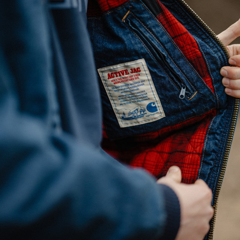 Denim Active Jakke, Navy, Carhartt 106976