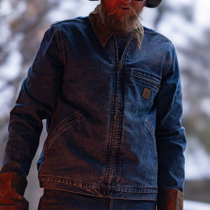 Denim Detroit Jakke, Blå, Carhartt 107327