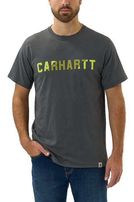 Force T-shirt, Herre, Carbon Heather - Carhartt 105203 - CRH