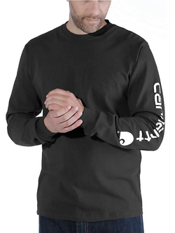 Langærmet T-shirt, Herre, Sort - Carhartt EK231 - BLK