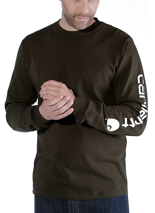 Langærmet T-shirt, Herre, Peat - Carhartt EK231 - 306