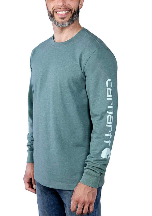 Langærmet T-shirt, Herre, Sea pine heather - Carhartt EK231 - GE1