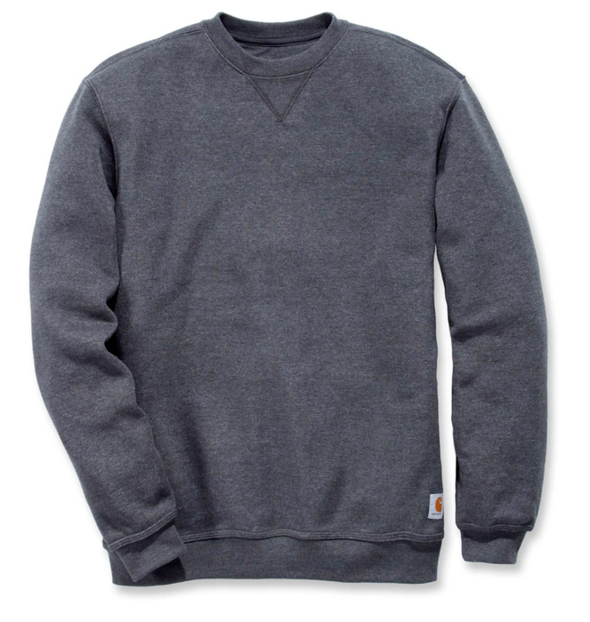 Crewneck Sweatshirt, Herre, Charcoal heather - Carhartt K124 - 026