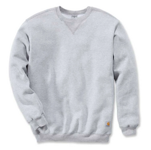 Crewneck Sweatshirt, Herre, Heather gray - Carhartt K124 - HGY