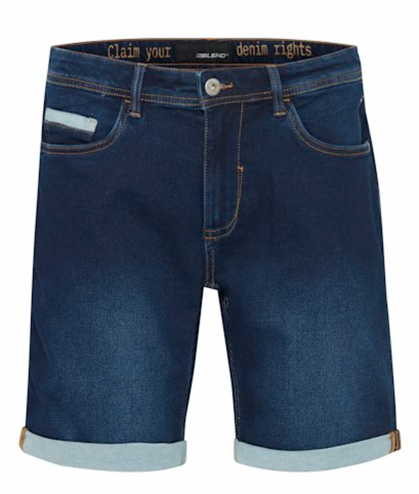 Denim Jogg Shorts Twister fit, Denim dark blue, Herre - Blend - 20715197 - 200292