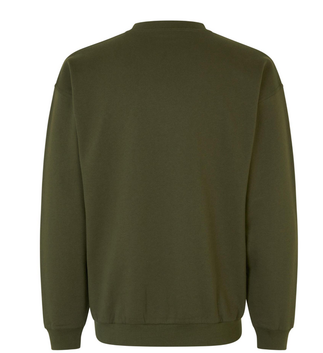Klassisk sweatshirt - Unisex - Oliven - ID600