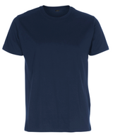 Billig Basic T-shirt Unisex, Navy blå - ST144
