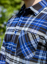 Performance Skovmandsskjorte i Kongeblå, Herre - Vimpulze