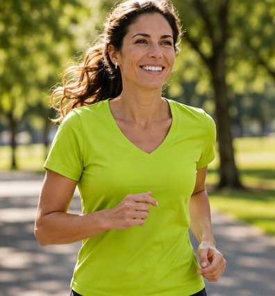 Active T-shirt - Dame - Lime - ID 2032