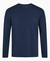 Langærmet Bambus T-shirt - Basic Navy Blue
