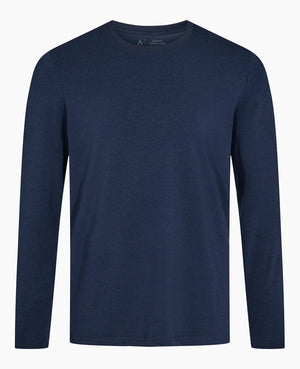 Langærmet Bambus T-shirt - Basic Navy Blue