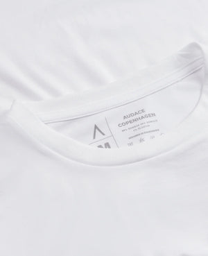 Langærmet Bambus T-shirt - Basic Hvid