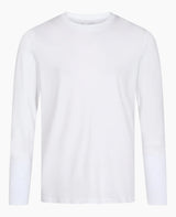 Langærmet Bambus T-shirt - Basic Hvid