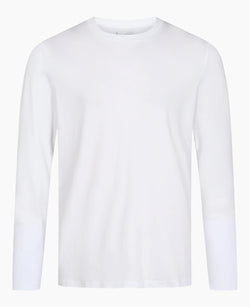 Langærmet Bambus T-shirt - Basic Hvid