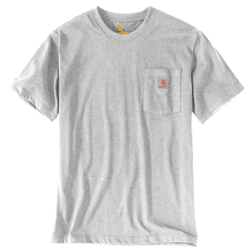 T-shirt XS / Heather Grey Carhartt - Modekompagniet.dk