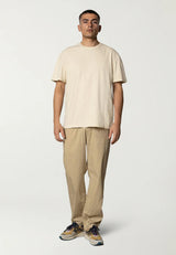 Fat Moose taylor cotton t-shirt, Herre, Ecru