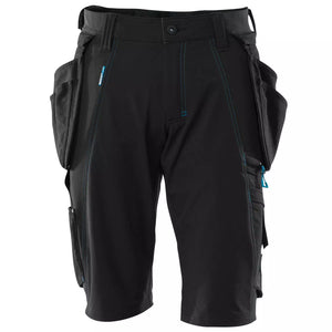 Mascot Advanced håndværkershorts full stretch, Sort - Mascot 17149-311-09