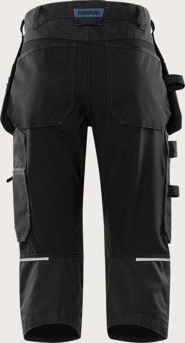 Green håndværkerknickers med stretch, Sort, Kansas 2903