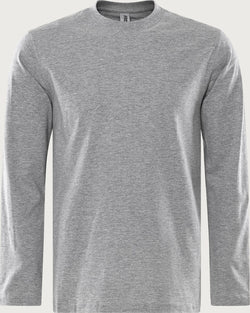 Acode tung langærmet t-shirt, Lysegrå, Kansas 1914