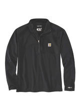 Carhartt T-shirt med halv lynlås og mock neck, Sort - 106423