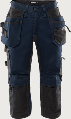 Green håndværkerknickers med stretch, Mørk Marine, Kansas 2903