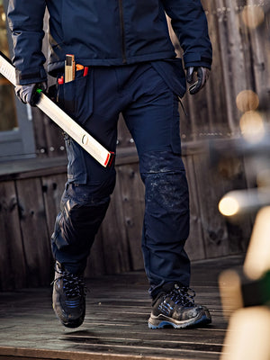 Håndværkerbukser med stretch, Mørk Marine, Kansas 2596