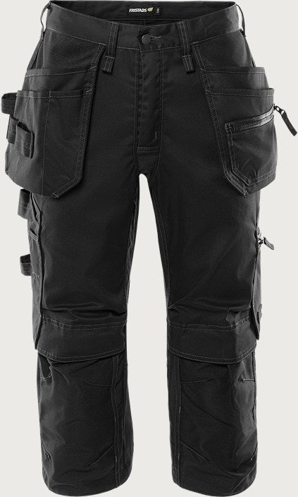 Green håndværkerknickers med stretch, Sort, Kansas 2903