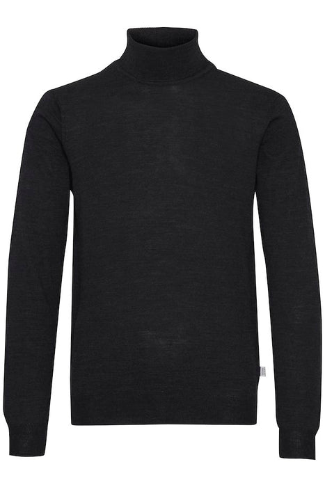 Konrad Knitted Pullover, Dark Grey Melange - Casual Friday 501483 - 50818