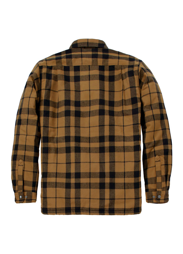 Carhartt flannelskjortejakke med sherpa-for, Brun - 107017