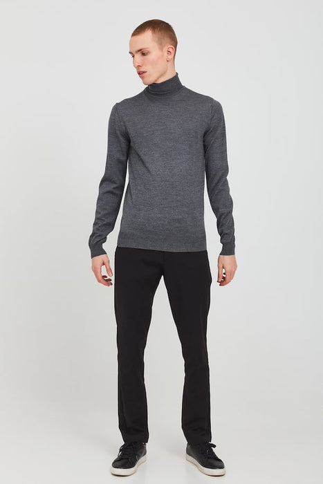 Konrad Knitted Pullover, Pewter Mix - Casual Friday 501483 - 50817