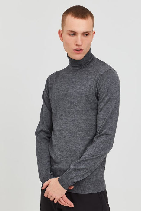 Konrad Knitted Pullover, Pewter Mix - Casual Friday 501483 - 50817