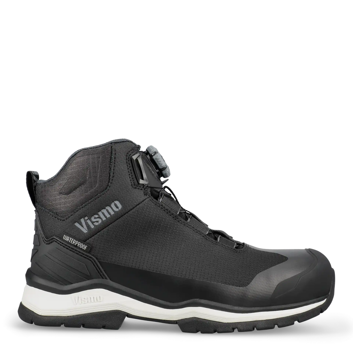 VISMO® EF54B Heavy BOA® FIT SYSTEM Sort Vandtæt sikkerhedsstøvle m/wireluk
