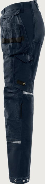 Håndværkerbukser med stretch, Mørk Marine, Kansas 2830