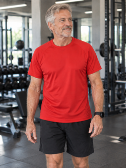 Trænings T-shirt Herre, Rød