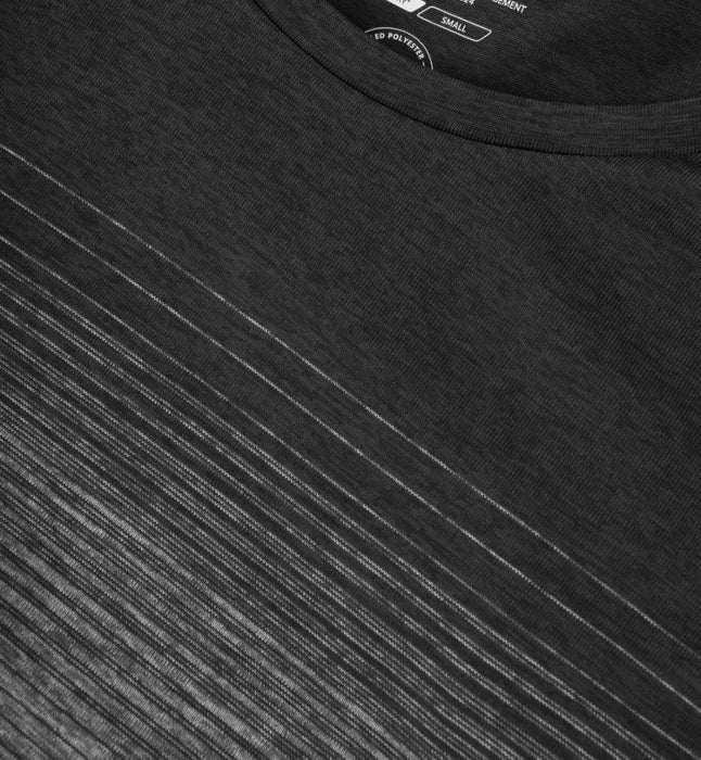 Seamless Stribet T-shirt - Dame - Grå - Geyser G11024