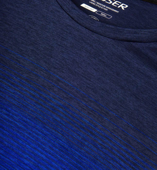 Seamless Stribet T-shirt - Dame - Navy - Geyser G11024