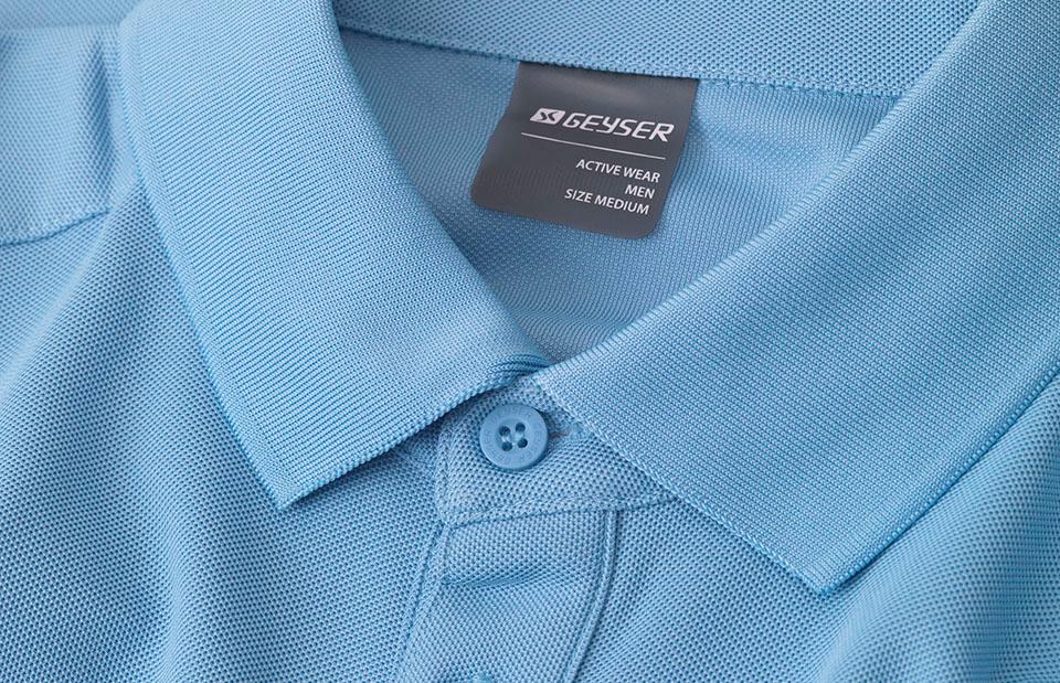 Funktionel sportspolo, Lys Blå, Herre - Geyser G21006