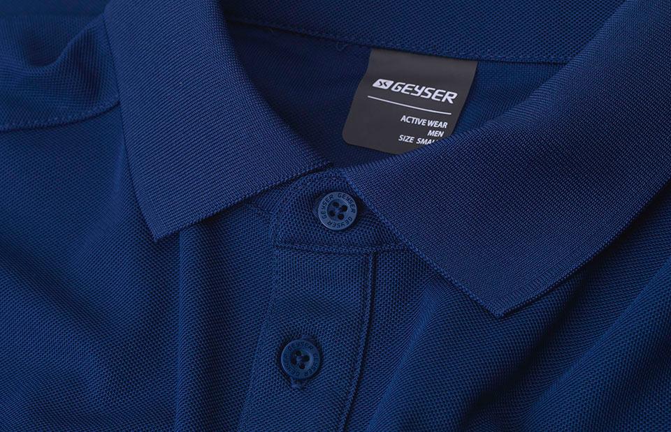 Funktionel sportspolo, Navy, Herre - Geyser G21006