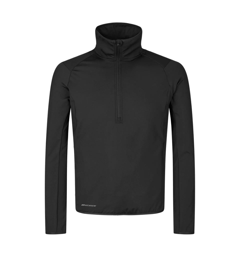 Half zip træningstrøje, Sort, Herre - Geyser G21090