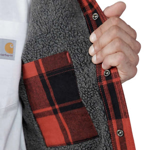 Foret Flannel Skjortejakke, Red Ochre - Carhartt 105939 - R81