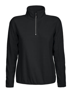 Melton Halfzip Dame - Sort - D.A.D 139045