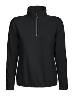 Melton Halfzip Dame - Sort - D.A.D 139045