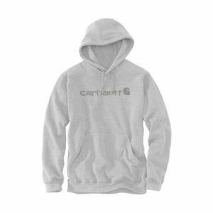 Carhartt Hættetrøje Signature Logo, Herre, Heather grey - Carhartt 100074