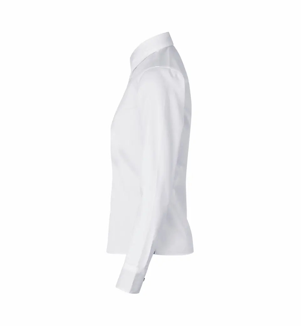 Fine Twill Contrast Business Skjorte, Hvid, Seven Seas S372