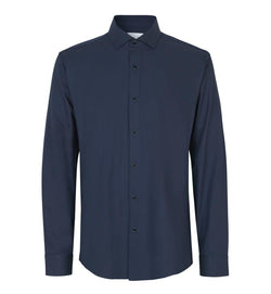 Stretch Skjorte Regular fit, Herre, Navy - S50