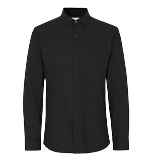 Stretch Skjorte Slim fit, Herre, Sort - S51