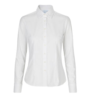 Hybrid Modern fit dameskjorte, Hvid - Seven Seas S52