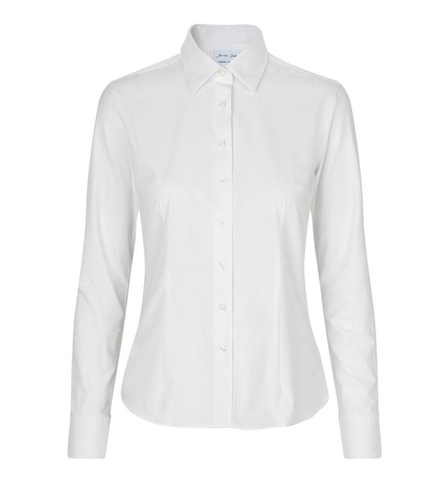 Modern Skjorte, Hvid - Dame - Seven Seas S52