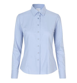 Hybrid Modern fit dameskjorte, Blå  - Seven Seas S52