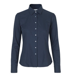 Hybrid Modern fit dameskjorte, Navy - Seven Seas S52